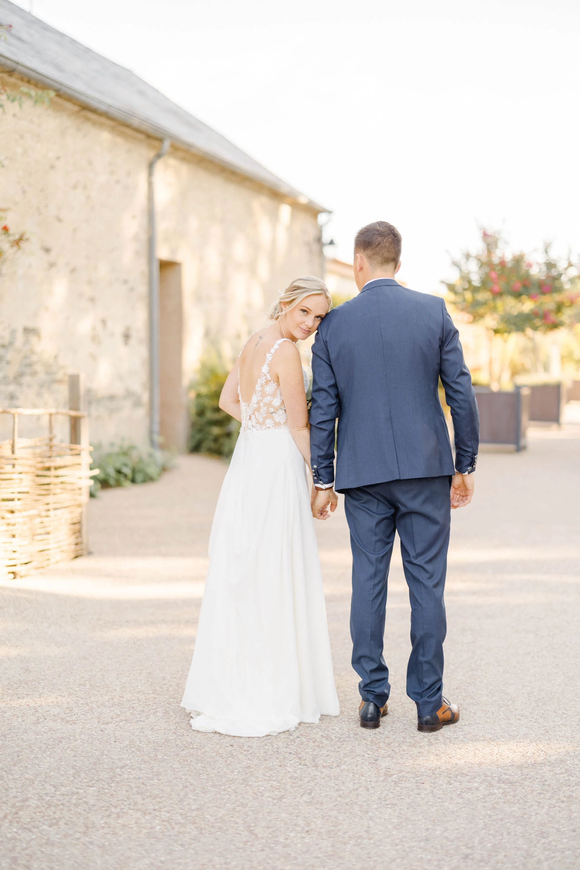 robe événement mariage gris marron